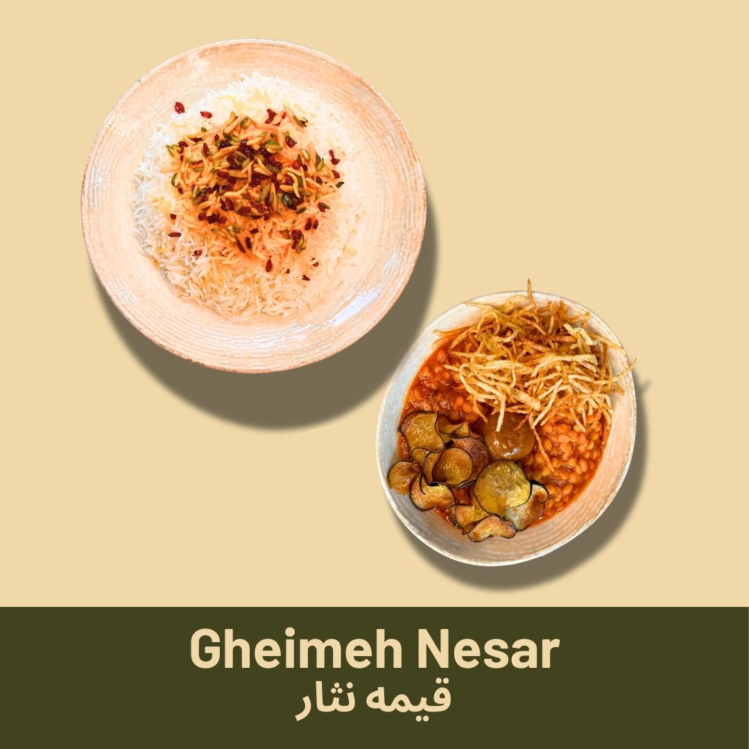 Gheimeh Nesar with Rice
