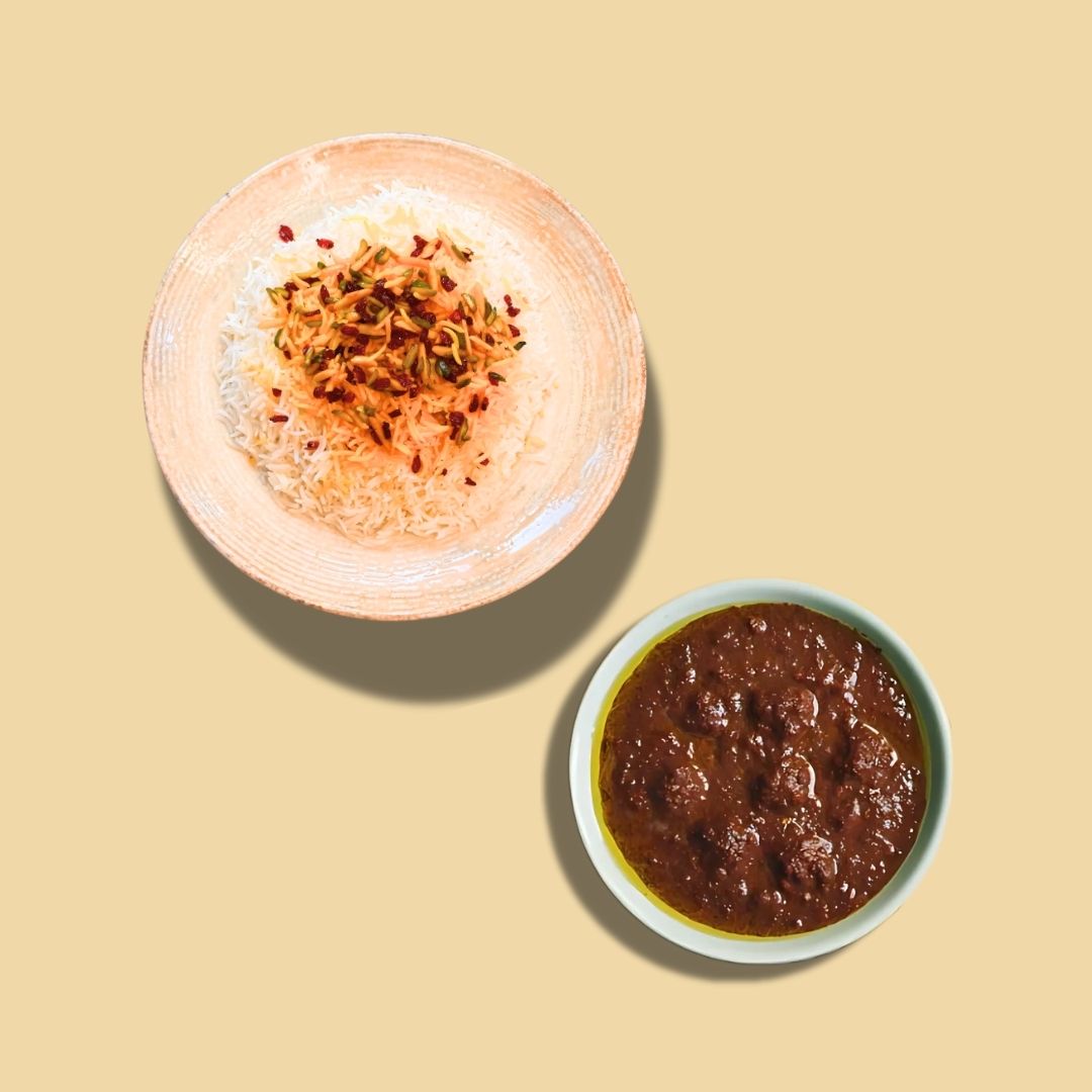 Fesenjan with Rice