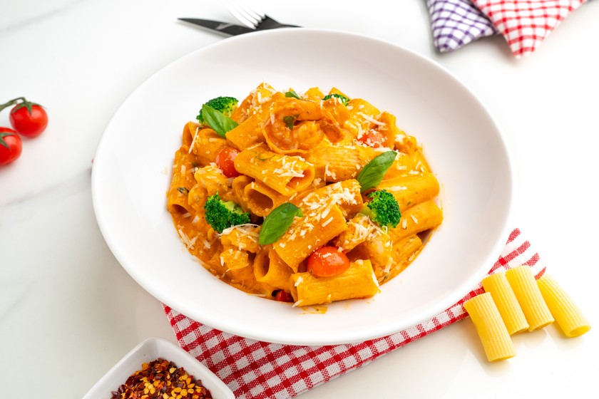 Pink Pasta Shrimp