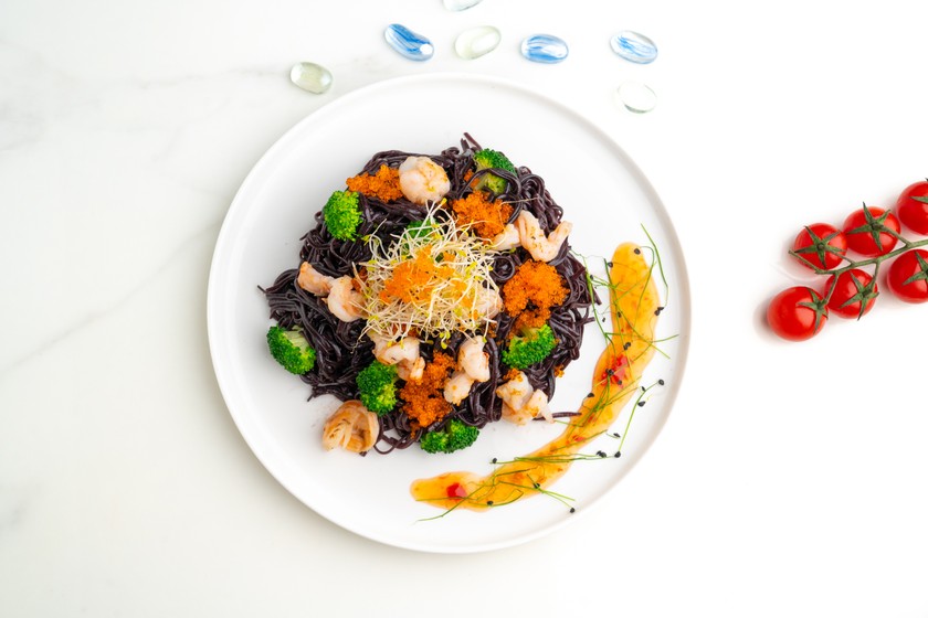 Black Noodles Shrimp