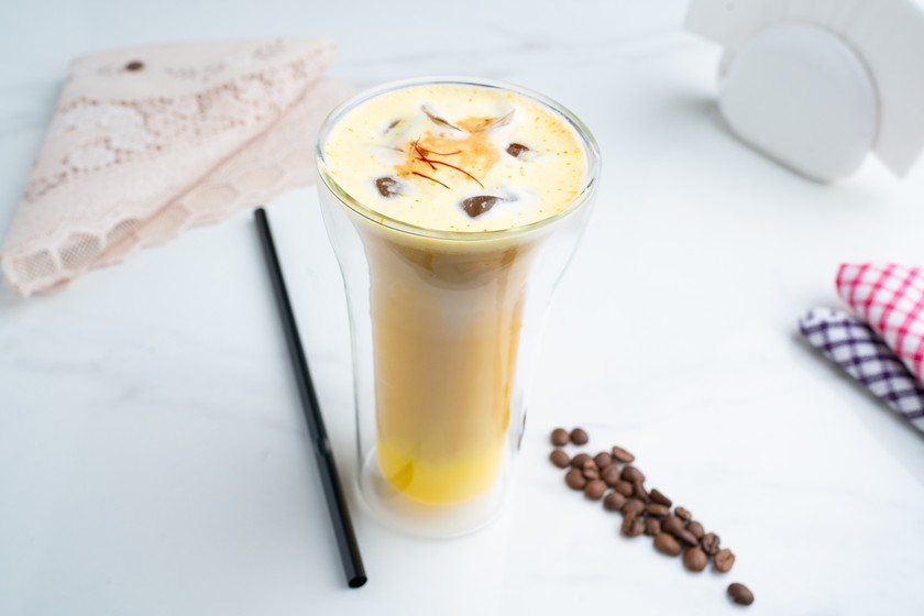 Cold Saffron Latte