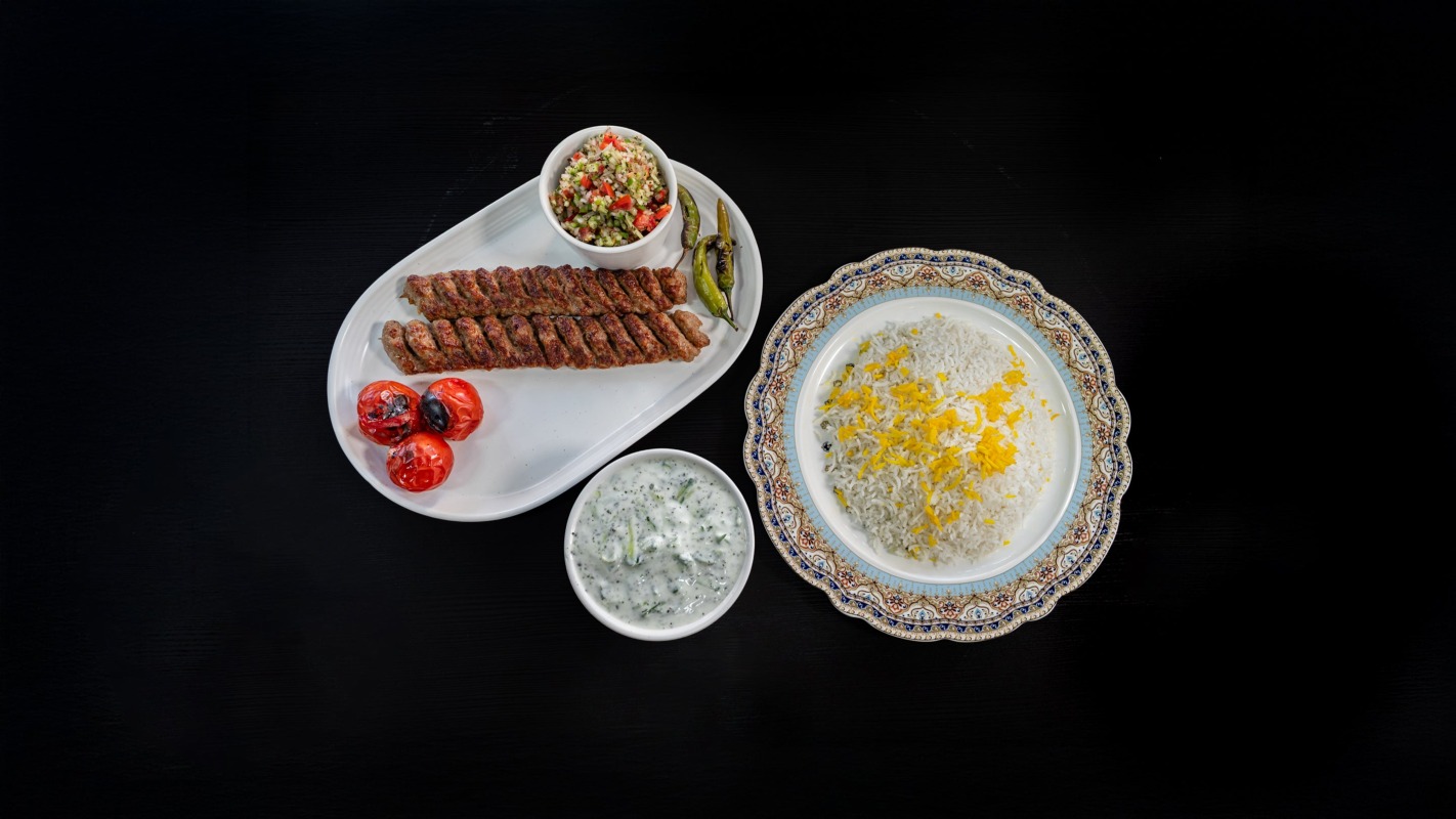 Kabab Koobideh With Rice 2 Skewer