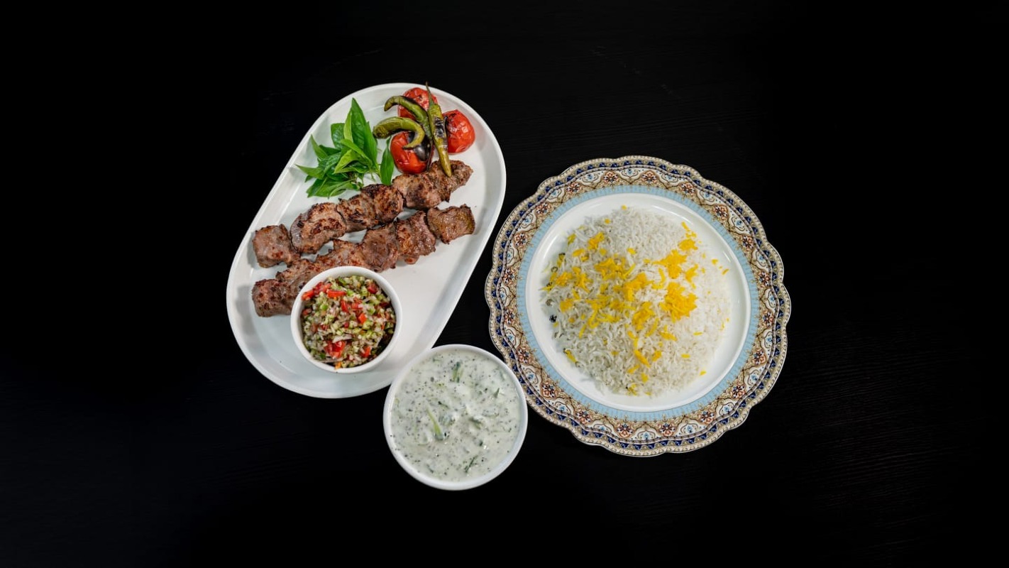 Meat BBQ With Rice 2 Skewers
